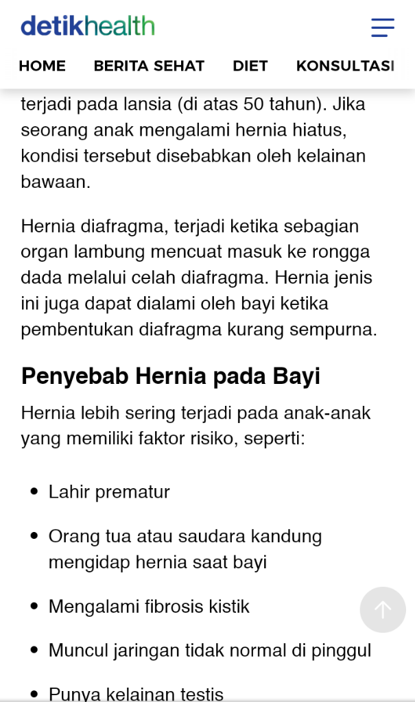 Sudah Tahu Belum Gan Hernia Pada Bayi? Kenali dan Waspada Pencetusnya