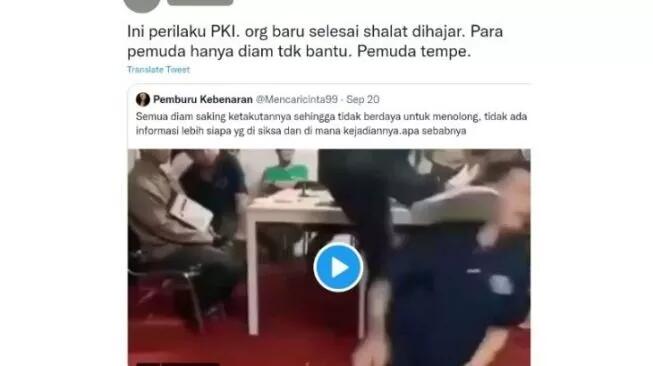 Heboh Video Orang Selesai Salat Dihajar PKI, Begini Faktanya