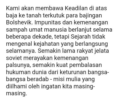SAYA TIDAK BISA MELARIKAN DIRI