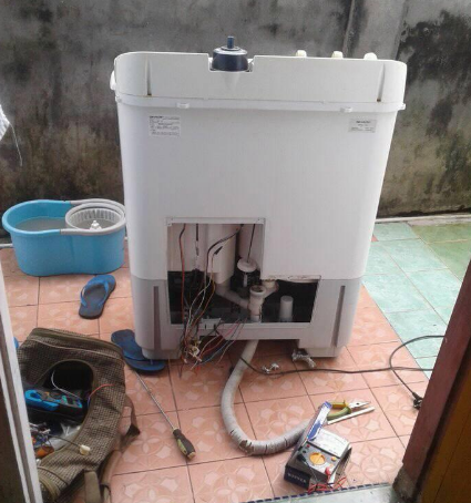 Penyebab pengering mesin cuci tidak berputar
