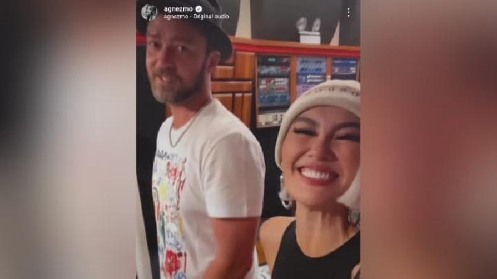 Agnez Mo Pamer Momen Bersama Penyanyi Justin Timberlake, Bukti Go Internasional?