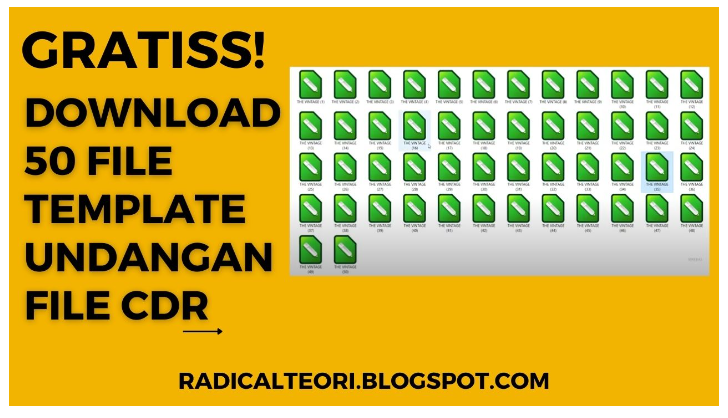 DOWNLOAD GRATIS 50 DESAIN UNDANGAN PERNIKAHAN FILE CDR VOL 2