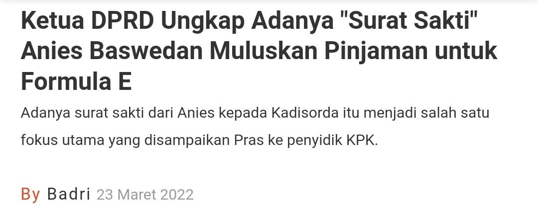 Dugaan Upaya Kriminalisasi Anies Baswedan, NasDem: Jika Benar Membahayakan Demokrasi