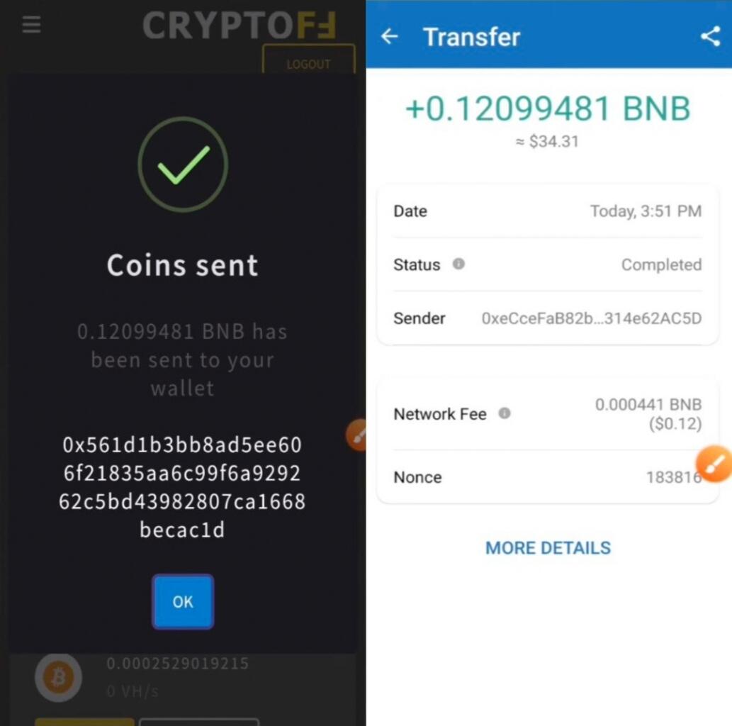 CRYPTOFF - Free Crypto Mining