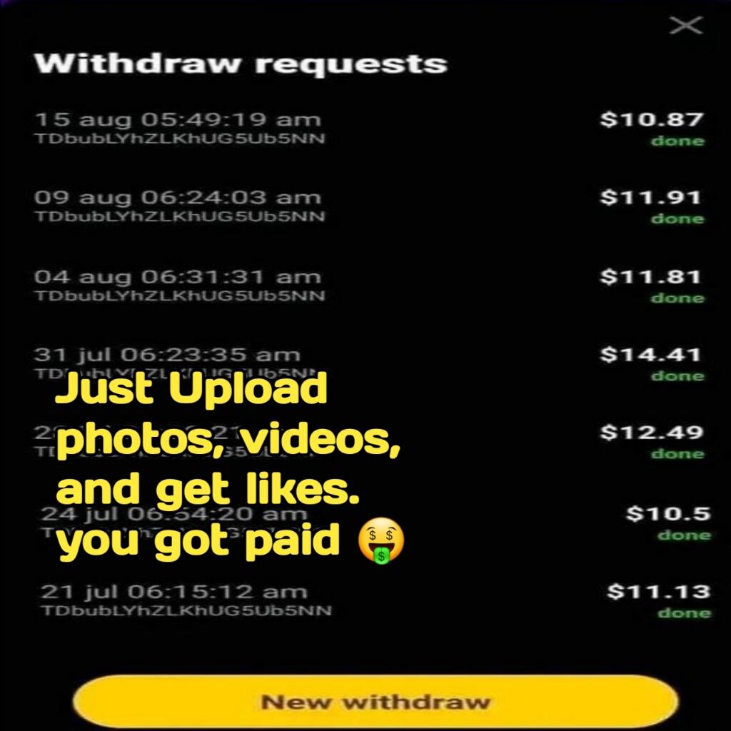Upload Your Foto & Get Paid From That