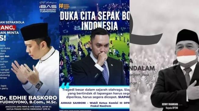 Sederet Politikus Nampang Muka Ucap Duka Cita Tragedi Kanjuruhan