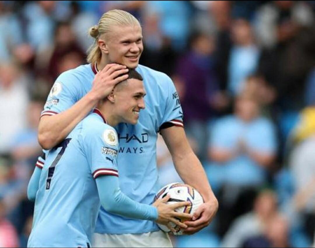 Haaland & Fodend Pesta Hattrick saat City Hajar MU 6-3, Halland Cetak Rekor