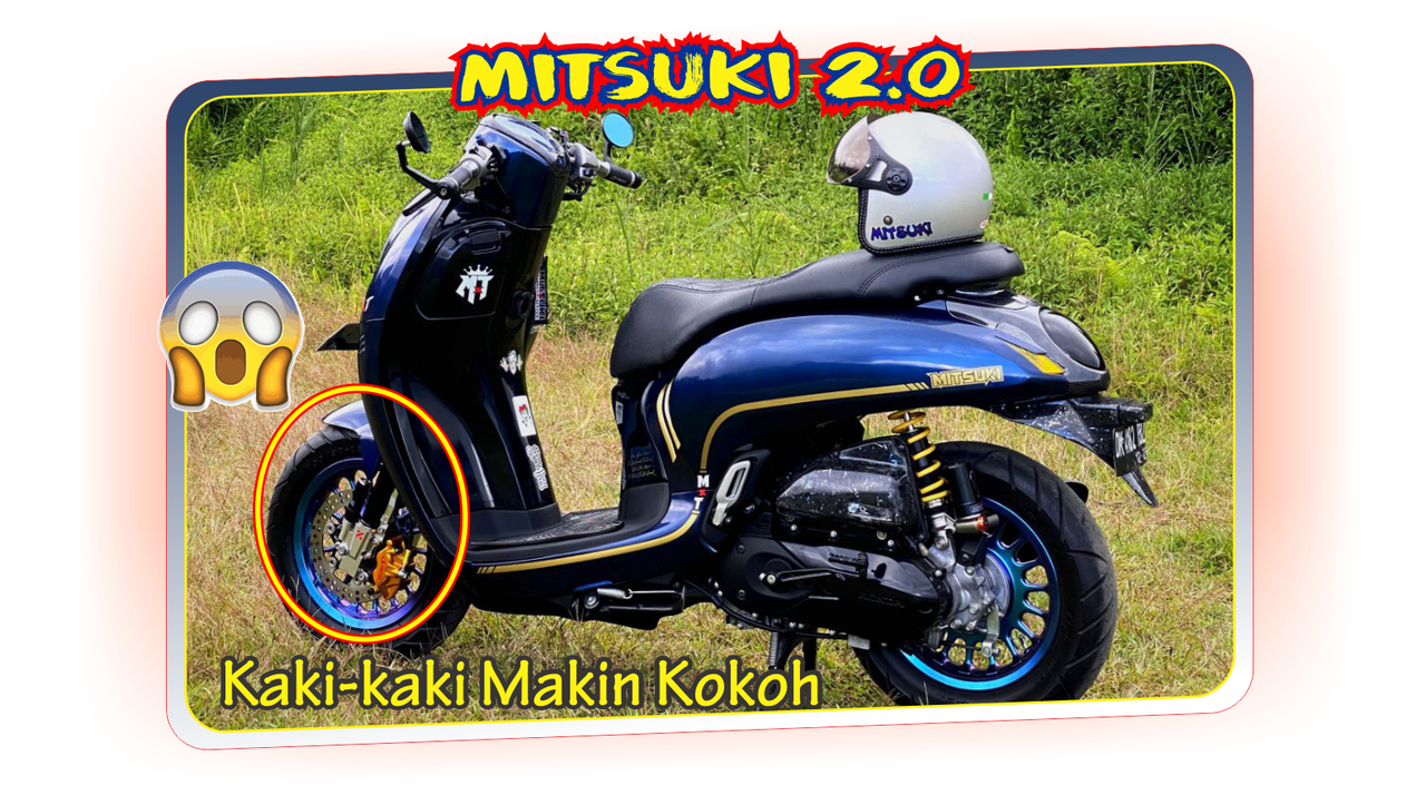 Carbon Forget dan Repaint Biru Modif All New Scoopy Makin Mewah