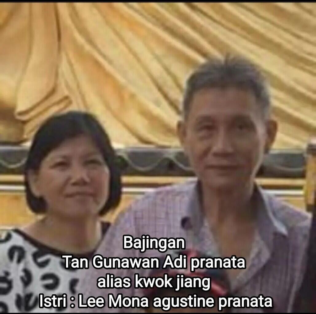 Tan gunawan adi pranata / lee mona agustine pranata Bajingan penipu ulung