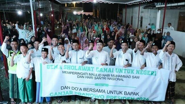 Ratusan Santri di Bantul Doakan Ganjar Jadi Presiden 2024