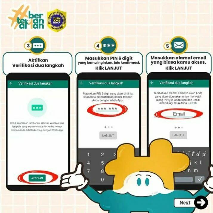 Perlindungan Data Pribadi - 2FA (Two Factor Authentication) - Lanjutan PIN dan OTP