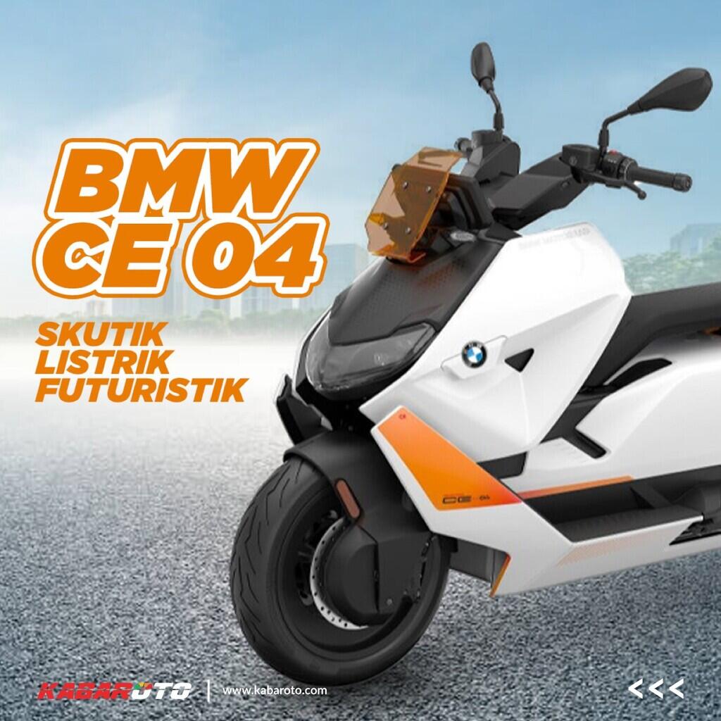 Motor Listrik BMW CE 04 Meluncur Di Indonesia, Harga Rp 380 Juta