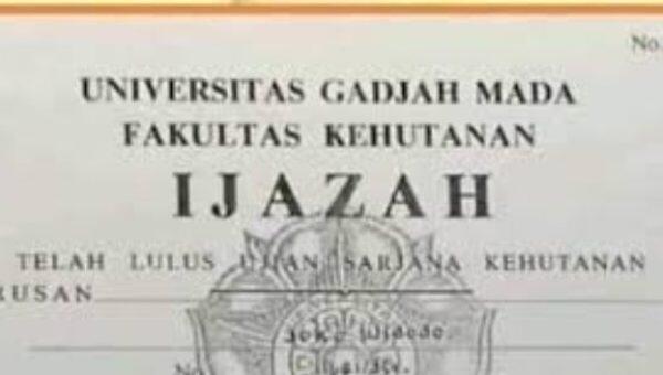 Kok Format Penulisan Ijazah Presiden Jokowi Berbeda dengan yang Lain? 