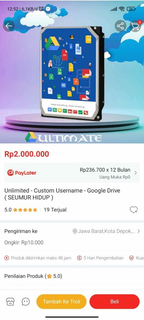 Hati-hati! Masih Marak Jual Beli Google Drive Unlimited, Jangan Sampai Tergiur