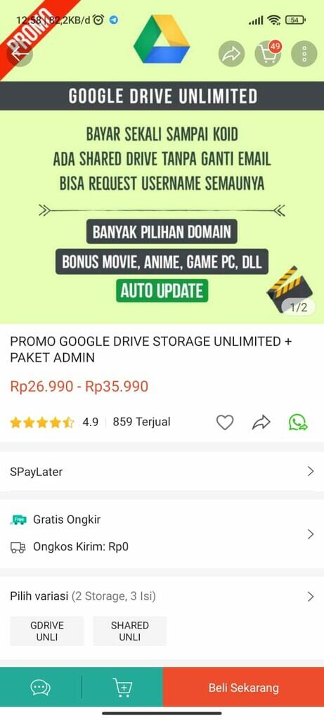 Hati-hati! Masih Marak Jual Beli Google Drive Unlimited, Jangan Sampai Tergiur