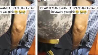 Viral Video Seorang Pria Lakukan Pelecehan Seksual Kepada Pemenumpang Perempuan diBus