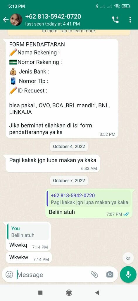 ATI-ATI GANSIS !!! PENIPUAN JUDI ONLINE DI CHAT WA, BUKAN UNTUNG MALAH BUNTUNG!