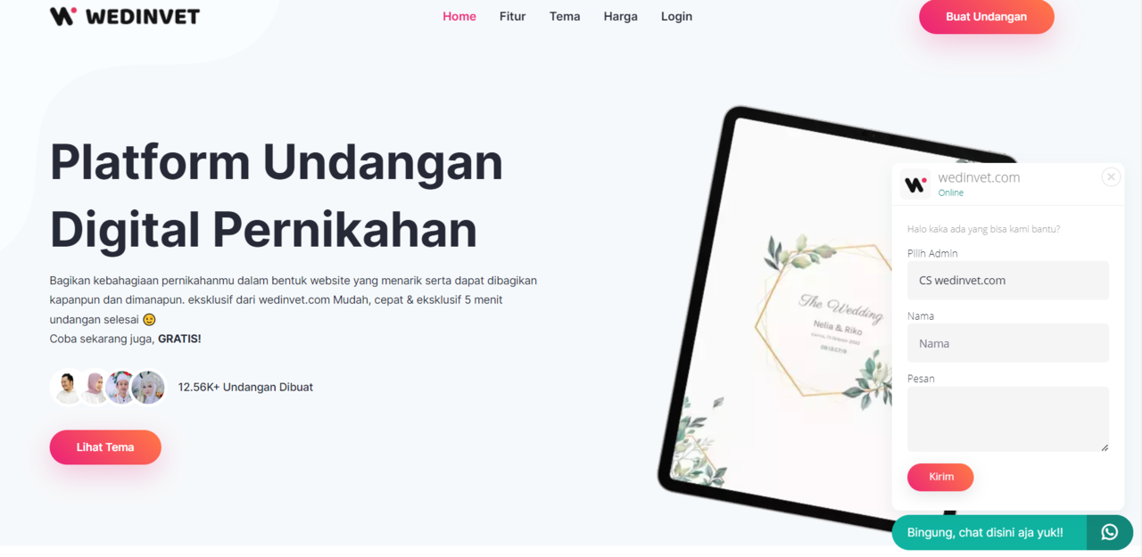 5 Situs website Membuat Undangan Pernikahan Gratis