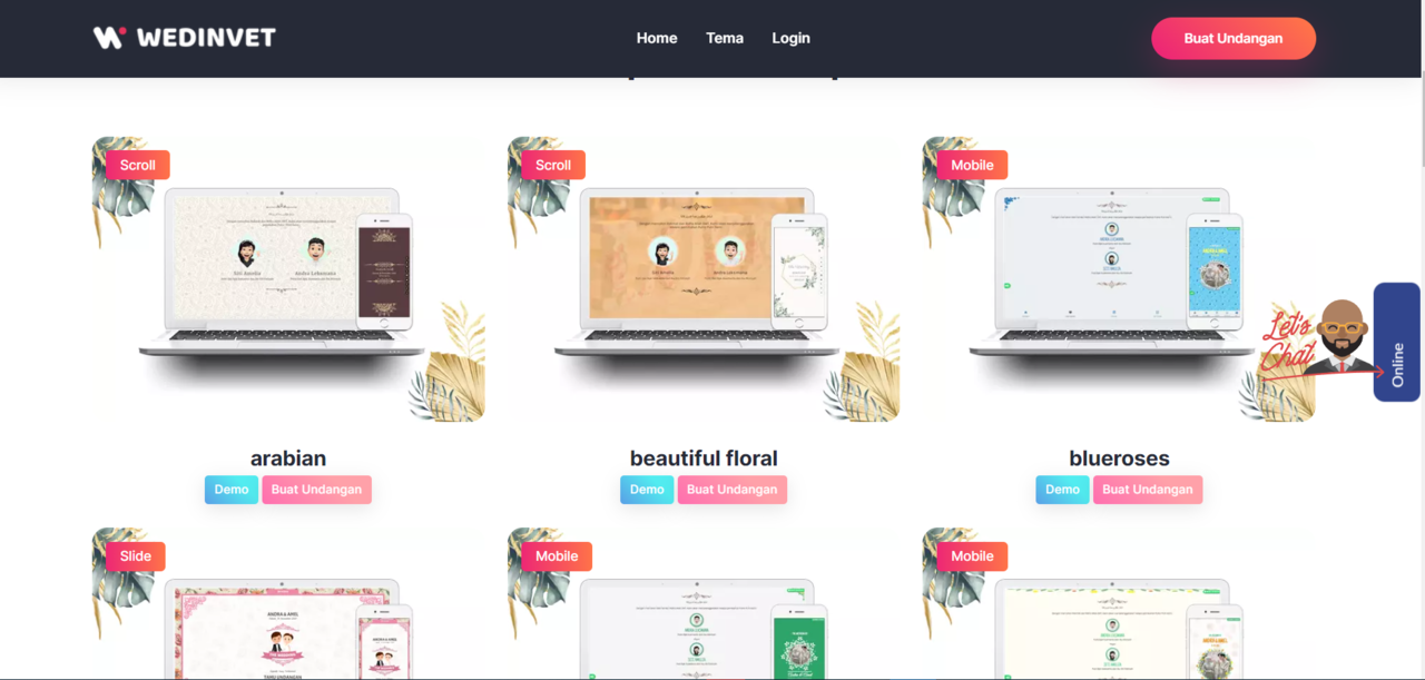 5 Situs website Membuat Undangan Pernikahan Gratis