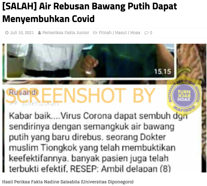 Berita Viral Belum Tentu Benar