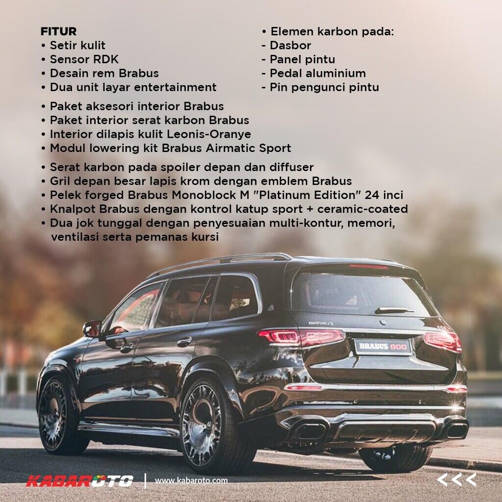 Kasta Tertinggi Inspirasi Modifikasi Mercedes-Benz Single Tuner Brabus 800