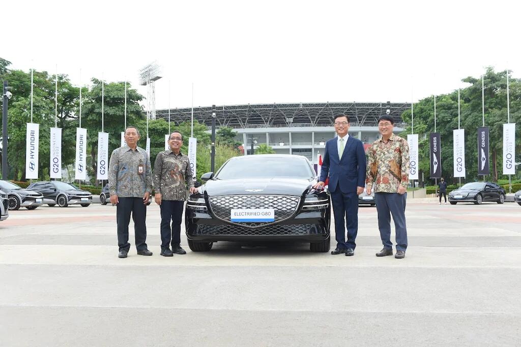 Genesis Electrified G80 dan Hyundai IONIQ 5 sebagai Kendaraan Resmi G20 Summit