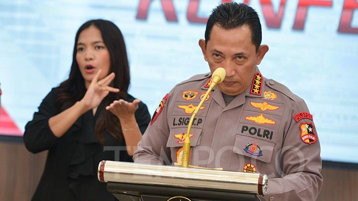 Tepat Setahun Lalu Kapolri Listyo Sigit Sebut Siap Memotong Kepala Ikan Busuk