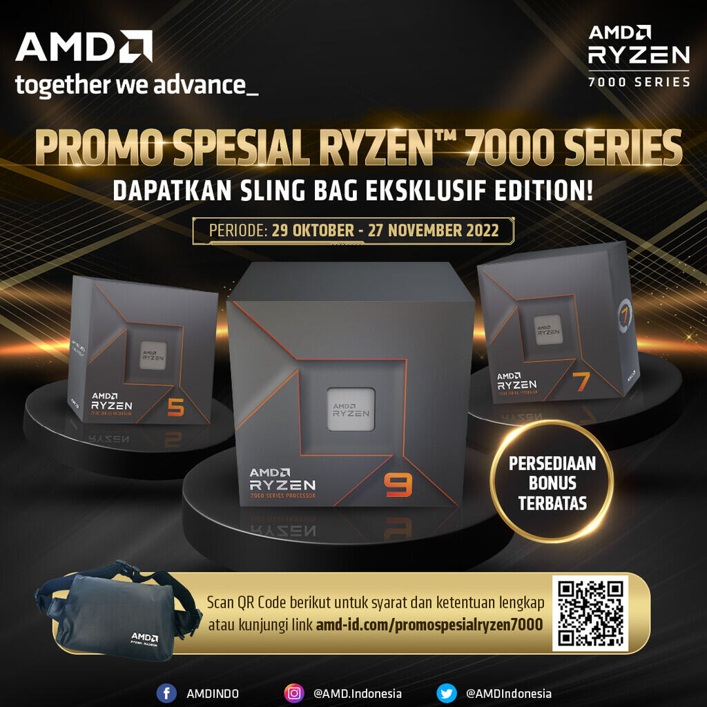 Agan Beli Prosesor AMD Ryzen™ 7000 Series? Jangan Lupa Klaim Hadiahnya!