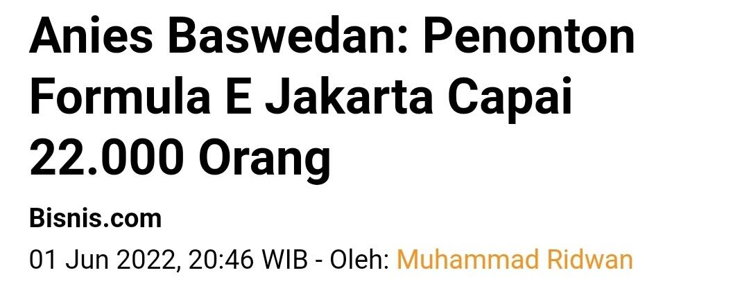 INDEF : Keuntungan Formula Jauh Lebih Besar dari MotoGP Mandalika