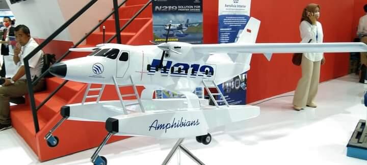 Indo Defence 2022 - PT DI Tampilkan Pesawat N219 Amphibi