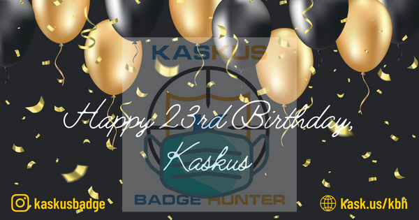 Badge Khusus Kaskus 23 Tahun Modal Bikin Thread. Bisa Menang Merchandise Juga!