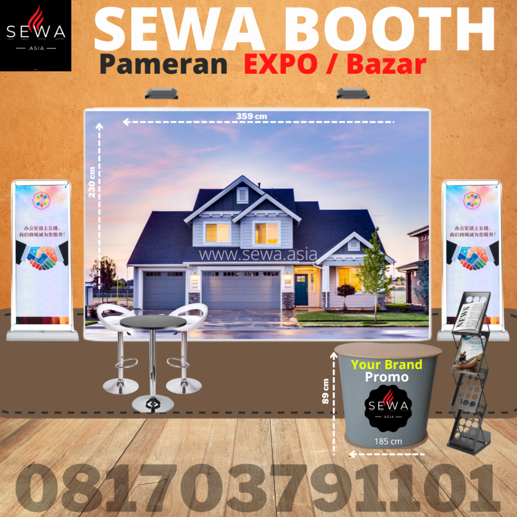 VENDOR BACKDROP / KONTRAKTOR BACKDROP PROPERTI BOOTH PAMERAN EVENT