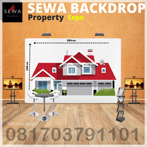 VENDOR BACKDROP / KONTRAKTOR BACKDROP PROPERTI BOOTH PAMERAN EVENT