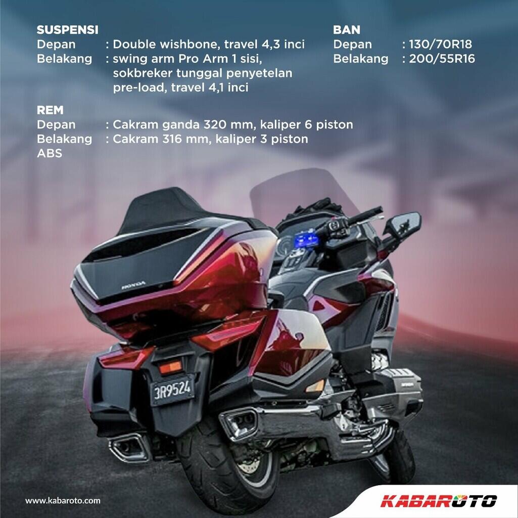 Honda Gold Wing 2023 Resmi Meluncur, Dibekali Fitur Baru