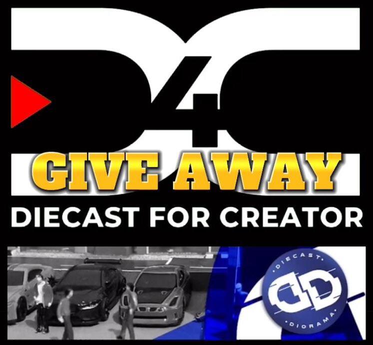 SAKSIKAN LIVE D4C Giveaway di Channel Youtube Diecast Diorama Malam Pukul 7-8 Malam