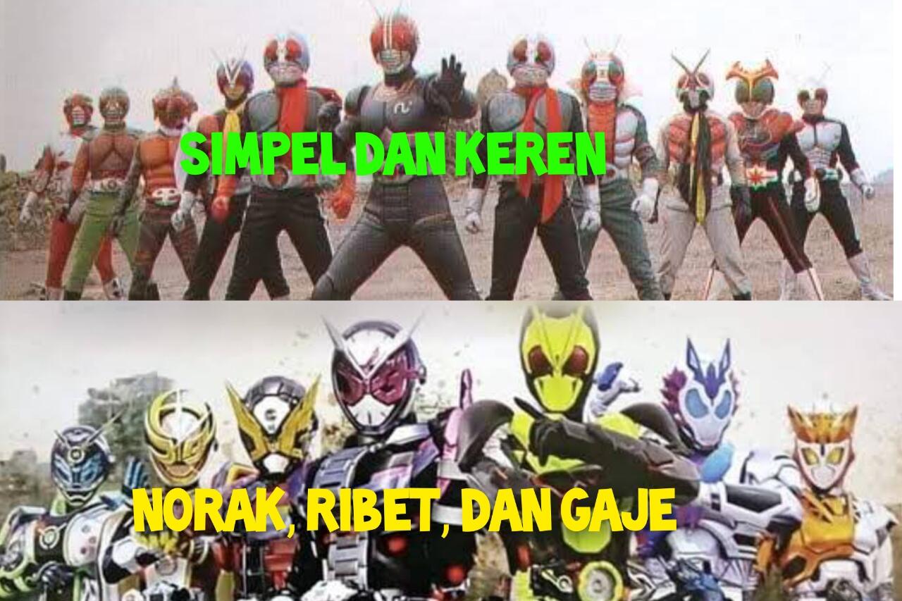 Perbedaan Kamen Rider Jadul dan Sekarang, Dulu Keren Sekarang Banyak Gimmick