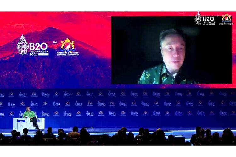 Hadir Virtual di Gelaran B20, Elon Musk Tunjukkan Bahwa Miskin dan Kaya Tak Jauh Beda