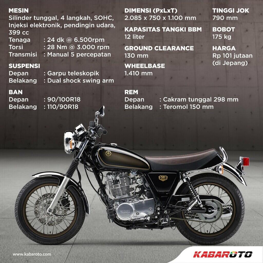 Motor Klasik Yamaha SR400 Kembali Dijual Terbatas, Hanya 400 Unit
