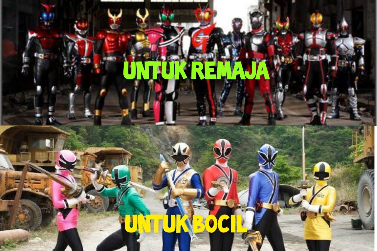 Alasan Kenapa Kamen Rider Lebih banyak disukai dari Super Sentai, Agan Pilih Mana?