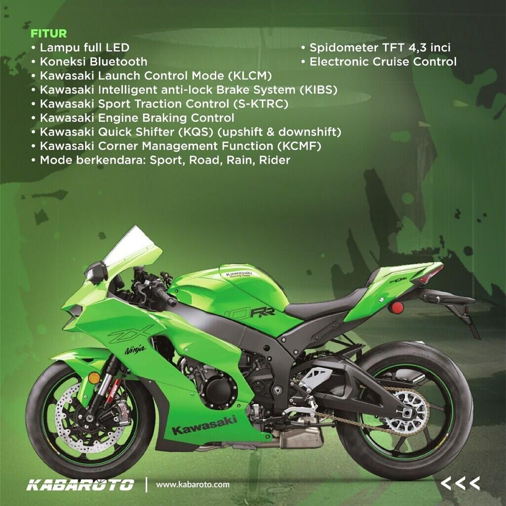 Kawasaki ZX-10RR 2023 Meluncur, Mendapatkan Peningkatan Performa