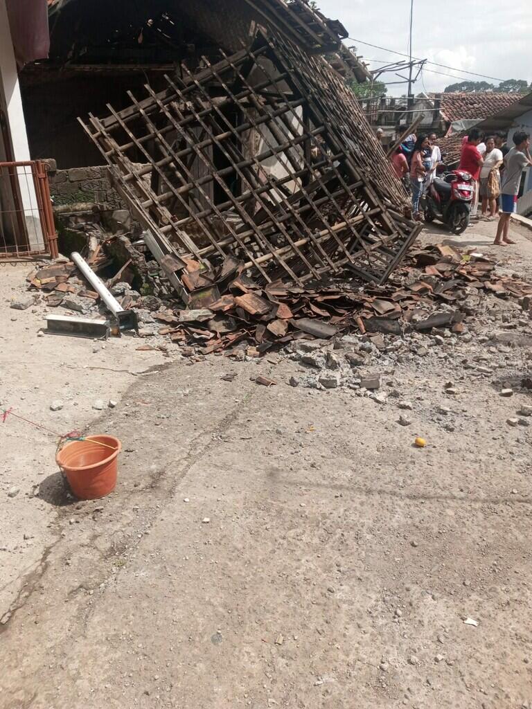 Foto Kerusakan Parah Afer Gempa Cianjur