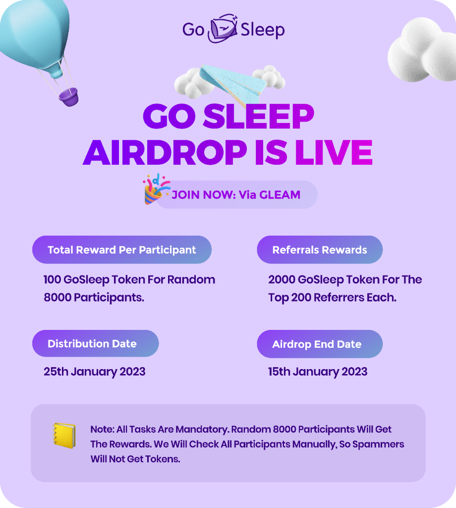 GoSleep Airdrop