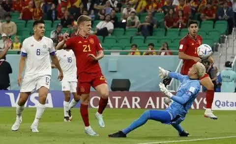 Spanyol Membombardir Gawang Kostarika Hingga 7-0, Luar Biasa!