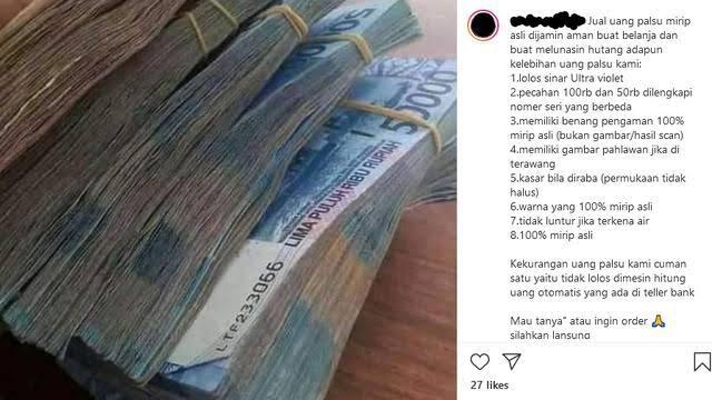 Waspada Uang Palsu Sangat Mirip dengan yang Asli, Berikut Cara Untuk Membedakannya