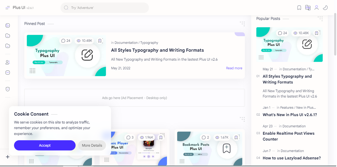 Download Template Plus UI 2.6.7 Full