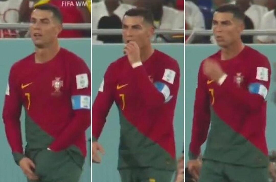 Ronaldo Diam-Diam Memakan Sesuatu dari Dalam Celananya Saat Pertandingan Berlangsung