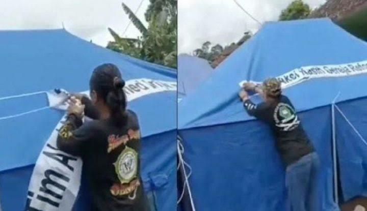 Tenda Pengungsi Gempa Cianjur Bocor, Akibat Dicopotnya Label Gereja!