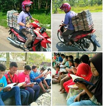 Sosok Inspiratif Penggagas Perpustakaan Keliling di Way Kanan