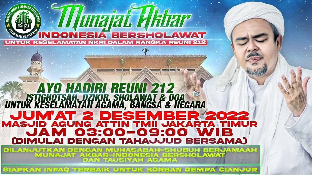 Reuni Aksi 212 Tahun Ini Direncanakan Digelar di Masjid Agung At-Tin