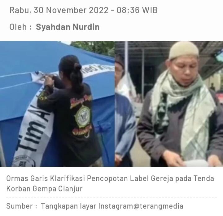 Viral Video Pencopotan Label Gereja, Ormas Garis Klarifikasi 